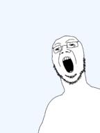 asian glasses looking_at_you narrow_eyes open_mouth soyjak stubble template transparent_background variant:mongoljak // 1536x2048 // 37.6KB