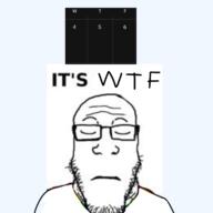 alendar closed_eyes closed_mouth glasses its_over stubble text variant:markiplier_soyjak wtf // 1280x1280 // 333.8KB