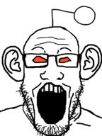 antenna ear glasses open_mouth reddit redditard soyjak stubble variant:markiplier_soyjak // 600x800 // 17.2KB