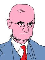 clothes drawn facial_hair glasses jews palestine pink pooner red scientist soyjak suit suit_and_tie variant:unknown // 556x742 // 31.8KB