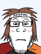 artist:soyjakfan01 bandana blushing booru eyes glasses hair neutral sharty soyfan soyjakfan01 stubble subvariant:neutralplier variant:markiplier_soyjak // 600x800 // 130.7KB