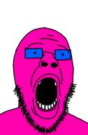 bald blue_eyes doll doll_(user) glasses lips meltdown open_mouth pink_skin teeth variant:wailjak // 241x366 // 33.3KB
