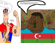 armenia azerbaijan azerinigger buff christianity jewish_nose kike leech poop sad speech_bubble stink_lines subvariant:mexiaryan subvariant:wholesome_soyjak variant:gapejak variant:meximutt white_skin // 1425x1117 // 895.1KB