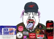 antifa battle_of_blair_mountain beer camouflage chewing_tobaccoto clothes communism confederate gun hat iww leftist leftypol maga_communism politics slopjak tranny variant:bernd // 1258x898 // 793.5KB