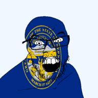 1867 angry anvil flag flag:nebraska glasses hair looking_at_you march march_1 mustache nebraska open_mouth plant soyjak state stubble teeth transparent_background tree united_states variant:feraljak // 1500x1500 // 432.4KB