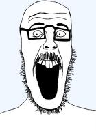 glasses meta:not_a_fucking_duplicate open_mouth soyjak stubble template transparent_background variant:beastjak vectorized // 878x1200 // 116.3KB