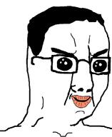 glasses hair large_eyes lips oh_my_god_she_is_so_attractive soyjak variant:chudjak // 630x770 // 39.8KB