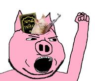 ak-47 animal azog ear eyelids glasses hohol open_mouth pig pink_skin smile snout soyjak stubble subvariant:massjak subvariant:wholesome_soyjak talking talmud variant:gapejak // 766x650 // 106.4KB