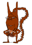 acorn animal full_body holding_object nut squirreljak subvariant:wholesome_soyjak transparent_background variant:gapejak // 1154x1612 // 242.8KB