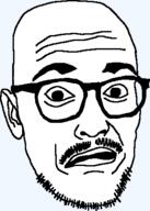 beard ear glasses scared soyjak subvariant:shortnose variant:longnose // 320x450 // 13.0KB