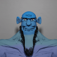 3d animated beard blue_skin calm closed_mouth ear fume glasses ogre_ears seething smile soyjak stretched_chin subvariant:longplier variant:markiplier_soyjak // 600x600 // 5.7MB