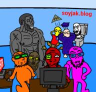 broot buff clothes computer doll_(user) flag:taiwan froot gigachad hat jakworld keyboard monitor mouse nudev office root_(user) schlog shlog soyjak_blog subvariant:wholesome_soyjak text variant:cobson variant:feraljak variant:gapejak variant:nojak variant:soyak weebhunter3000 x x_immigrant // 1280x1228 // 574.4KB