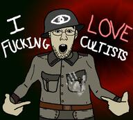 arm belt combat_helmet cultist epaulettes evil fuck funny hand helmet i_love military military_uniform text uniform variant:shirtjak video_game war // 618x559 // 125.4KB