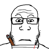 animated closed_mouth ext=gif front_facing glasses looking_at_you neutral nose paper pencil shoulder soyjak stare stubble subvariant:neutralplier variant:markiplier_soyjak writing // 600x800 // 49.8KB