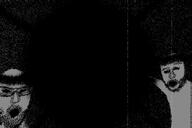 antimatter bald black_and_white black_hole black_sclera distorted glasses glitch hallucination monochrome nonsense open_mouth schizo schizophrenia singularity static stubble variant:two_pointing_soyjaks white_skin // 2054x1367 // 974.6KB