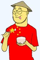 asian china chinksectoid chopsticks eating glasses hotdiggedydemon meta:tagme rice straw_hat tongue_out traced variant:weirdpenis // 674x1014 // 268.2KB