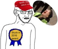award maga maga_hat meta:tagme screaming screaming_liberal stuck_in_2016 triggered trump_supporter variant:soyak // 622x518 // 215.6KB