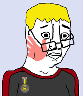 blond bruise glasses half_body nate shocked slap slap_mark transparent_background variant:chudjak wide_eyes // 852x994 // 35.9KB