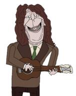 arm closed_mouth clothes ear grin guitar hair hand holding_guitar holding_instrument holding_object instrument long_hair necktie playing_instrument soyjak tiny_tim variant:britson white_skin // 1264x1596 // 64.2KB