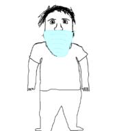 clothes facemask full_body hair soyjak stubble variant:markiplier_soyjak // 800x821 // 90.3KB