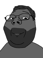 beard gigachad grey_skin hair happy nas:gigachad smile subvariant:wholesome_soyjak subvariant:wholyjak trend:gigajaks variant:gapejak wholesome