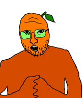 body food froot fruit glasses nose open_mouth stubble transparent_background variant:knuckjak // 870x1024 // 23.0KB