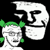 4chan 4cuck anime hair meta:tagme scared subvariant:soyak_(concerned) trollface trollge variant:soyak yotsoyba // 498x498 // 2.1MB