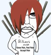 akatsuki angry anime arm closed_mouth glasses hair hand long_hair millions_must_die naruto_(series) pain_(naruto) red_hair rinnegan soyjak text uzumaki_nagato variant:chudjak white_skin // 1062x1150 // 485.5KB