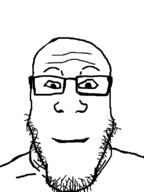 closed_mouth flipped smile soyjak stubble variant:markiplier_soyjak // 600x800 // 13.6KB