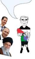 2soyjaks ali_khamenei bashar_alassad binky body bubble buff chud flag:palestine hanging iran israel jews pacifier palestine rope russia shorts star_of_david stubble subvariant:chudjak_front subvariant:unbotheredchud syria variant:chudjak vein vladimir_putin // 972x1600 // 722.0KB