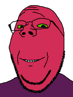 glasses nose smile stubble subvariant:wholesome_soyjak teeth variant:gapejak white_background // 600x800 // 30.0KB