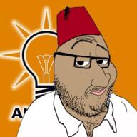 akp body_hair brown_skin fez meta:tagme smile smirk smug variant:smugjak // 597x597 // 386.8KB