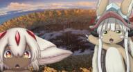 anime arm hand looking_at_you made_in_abyss meta:nas open_mouth pointing soy_parody variant:two_pointing_soyjaks // 1001x540 // 889.0KB