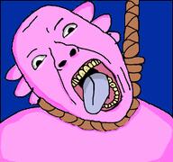 ACK! ack acking axolotl hanging pink_skin suicide variant:gapejak // 232x217 // 31.9KB