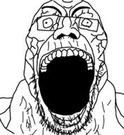 anime baki glasses open_mouth soyjak stubble variant:unknown // 640x698 // 87.3KB