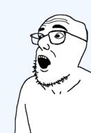 arm glasses open_mouth soyjak stubble variant:unknown // 354x514 // 5.7KB