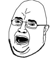 ear glasses open_mouth soyjak stubble variant:unknown // 437x493 // 23.9KB