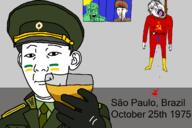 4soyjaks angry arm blood brazil central_intelligence_agency clenched_teeth closed_mouth clothes communism ear flag:transgender_pride_flag full_body glass glasses hammer_and_sickle hand hanging hat heart holding_object i_heart_nigger i_love judaism kgb military_cap mustache necktie neovagina nigger pointing pointing_at_viewer rope smile star_of_david suicide sun text tongue uniform variant:bernd variant:feraljak variant:kuzjak vladimir_herzog window wine yellow_teeth // 1543x1026 // 127.9KB