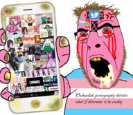 2soyjaks 4chan big_breasts blood blood_from_eyes bloodshot_eyes changed clown coomer cracked_teeth dirty femboy femboy_hooters foaming_at_the_mouth furry giggly_goon_clown goblin holding_object holding_phone hololive hooters kizuna_ai knowyourmeme open_mouth phone pink_skin pokemon porn porn_addiction pornhub pride_flag progress_pride_flag reddit redraw rule34 smudge teeth text tokino_sora toriel tranny transgender_flag twitter undertale variant:bernd variant:cobson watashi_ga_motenai_no_wa_dou_kangaetemo_omaera_ga_warui yellow_teeth // 3200x2791 // 8.1MB