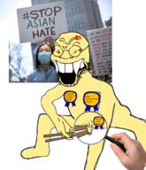 angry asia asian asian_penis award chopsticks glasses gook japan magnifying_glass micropenis penis racism seethe variant:soykio_kid yellow_skin // 1200x1400 // 801.6KB