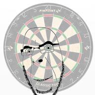 bull bullseye closed_mouth dartboard darts glasses he_will_always_be_a_gem smile stubble variant:cobson // 700x700 // 209.3KB