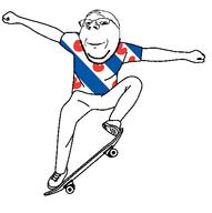 flag flag:friesland friesland full_body glasses hair skateboard smile soyjak stubble subvariant:wholesome_soyjak variant:gapejak // 524x526 // 21.3KB
