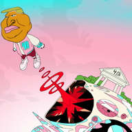 album_cover blond building clothes donald_trump full_body goy goyim graduation jewish_nose judaism kike maga music orange_skin oy_vey rap rope shoe song soyjak teeth tongue variant:meximutt video zog // 1080x1080, 114.2s // 15.8MB