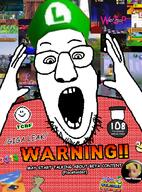 arm glasses hidden_palace luigi mario nose open_mouth paper_mario sonic_the_hedgehog sonic_the_hedgehog_2 soyjak stubble super_mario_64 super_mario_bros_3 super_mario_world super_smash_bros the_cutting_room_floor the_legend_of_zelda variant:ppp // 1000x1351 // 1010.7KB