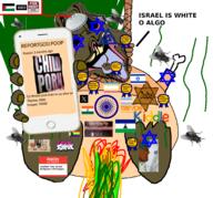 brown_troonjak bug child_sexual_abuse_material clothes flag:india flag:israel flag:transgender_pride_flag flies fly fnf_pedo hat hello_my_name_is_(sticker) judaism kippah meta:tagme o_algo ongezellig phone slopjak star_of_david stinky variant:bernd // 1764x1649 // 1.1MB