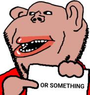 brown_skin fact holding_object open_mouth or_something soyjak stubble subvariant:impish_amerimutt teeth variant:impish_soyak_ears // 598x628 // 43.2KB