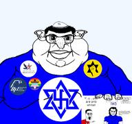 button closed_mouth clothes curly_hair ear fat flag:lgbt_pride_flag glasses hand hat holding_object israel jewish_nose judaism kahanism kippah lips mutt picture reoublican_jewish_coalition republican star_of_david states subvariant:branigger subvariant:chudjak_front subvariant:muscular_chud swastika tshirt united variant:brandon variant:chudjak variant:meximutt young_jewish_conservatives // 1675x1583 // 236.7KB