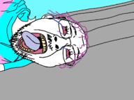 bloodshot_eyes crying meta:tagme open_mouth shooting soyjak tongue variant:bernd // 1210x908 // 292.1KB