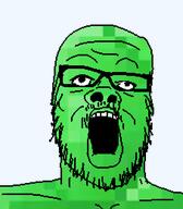 emerald emerald_(namefag) glasses green_skin meta:namefags meta:self_insert open_mouth series:emeraldjaks template transparent_background variant:a24_slowburn_soyjak // 454x520 // 50.9KB