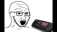 control cyberpunk doom glasses hades nintendo open_mouth soyjak steam steam_deck stubble variant:soyak video_game // 1280x720, 98.4s // 2.7MB